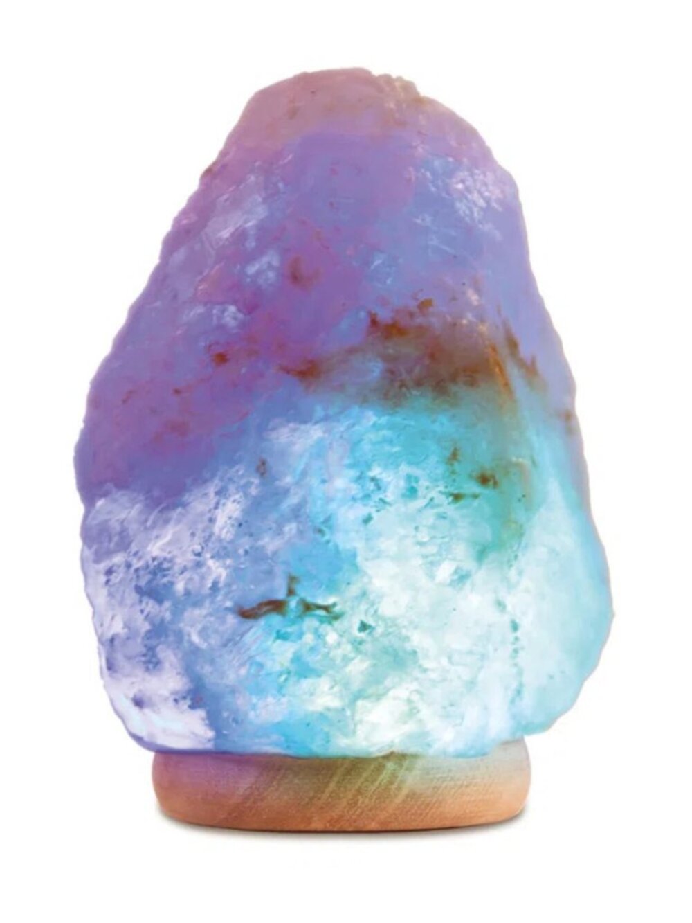 Brookstone Color-Changing Himalayan Salt Lamp, LED Light, USB Powered
